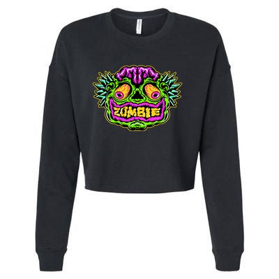 Zombie Cropped Pullover Crew