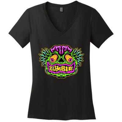 Zombie Women's V-Neck T-Shirt