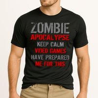 Zombie Apocalypse Keep Calm Video Games Prepared Me Cooling Performance Crew T-Shirt