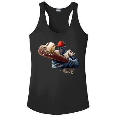 Zombie Baseball Batter Ladies PosiCharge Competitor Racerback Tank