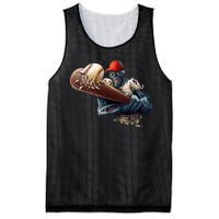 Zombie Baseball Batter Mesh Reversible Basketball Jersey Tank