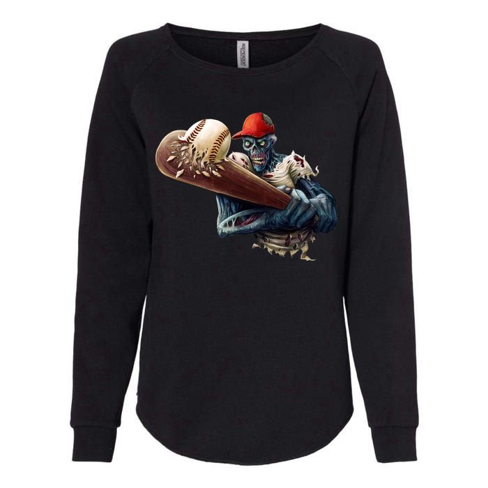 Zombie Baseball Batter Womens California Wash Sweatshirt