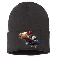 Zombie Baseball Batter Sustainable Knit Beanie