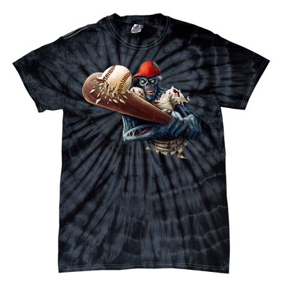 Zombie Baseball Batter Tie-Dye T-Shirt