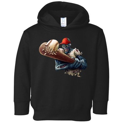 Zombie Baseball Batter Toddler Hoodie