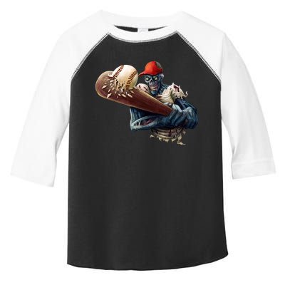 Zombie Baseball Batter Toddler Fine Jersey T-Shirt