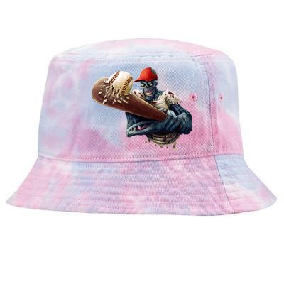 Zombie Baseball Batter Tie-Dyed Bucket Hat