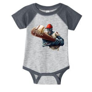 Zombie Baseball Batter Infant Baby Jersey Bodysuit