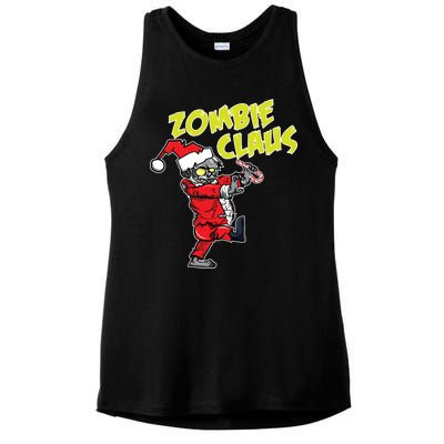 Zombie Claus Ladies PosiCharge Tri-Blend Wicking Tank