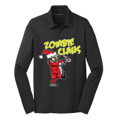 Zombie Claus Silk Touch Performance Long Sleeve Polo