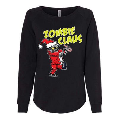 Zombie Claus Womens California Wash Sweatshirt