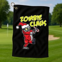 Zombie Claus Golf Towel