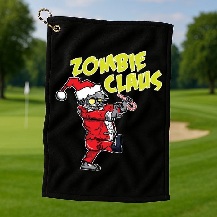 Zombie Claus Golf Towel