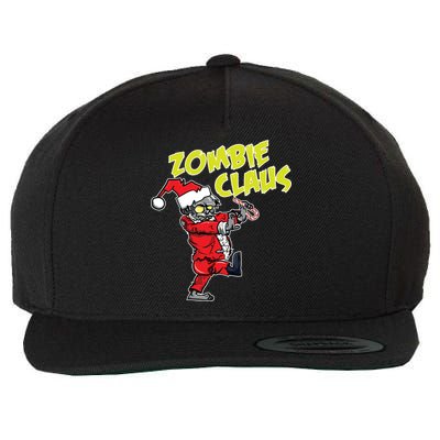 Zombie Claus Wool Snapback Cap