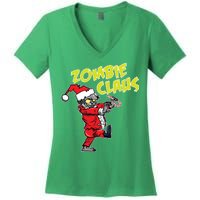 Zombie Claus Women's V-Neck T-Shirt