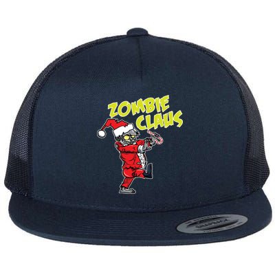 Zombie Claus Flat Bill Trucker Hat