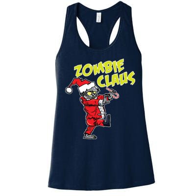 Zombie Claus Women's Racerback Tank