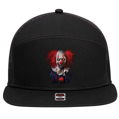 Zombie Clown 7 Panel Mesh Trucker Snapback Hat