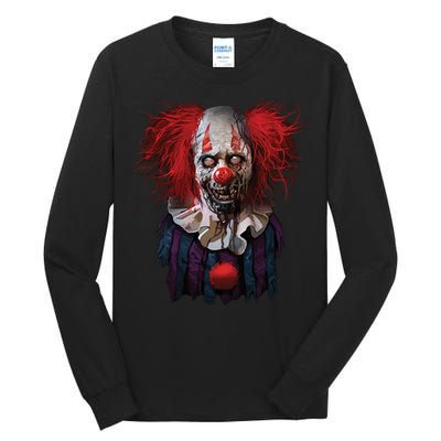 Zombie Clown Tall Long Sleeve T-Shirt