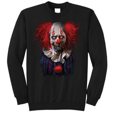 Zombie Clown Tall Sweatshirt