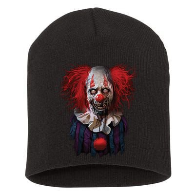 Zombie Clown Short Acrylic Beanie