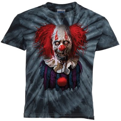 Zombie Clown Kids Tie-Dye T-Shirt