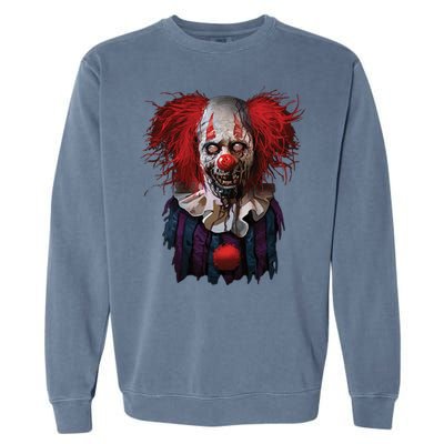 Zombie Clown Garment-Dyed Sweatshirt