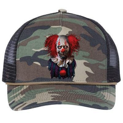 Zombie Clown Retro Rope Trucker Hat Cap