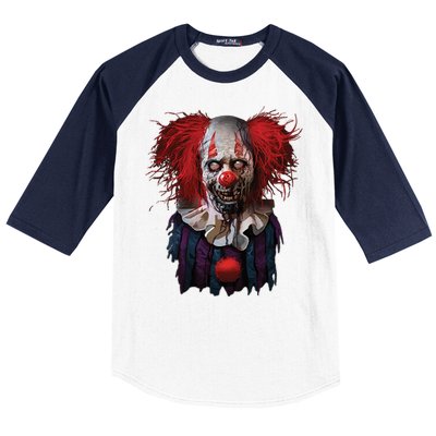 Zombie Clown Baseball Sleeve Shirt