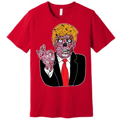 Zombie Donald Trump Funny Halloween Premium T-Shirt