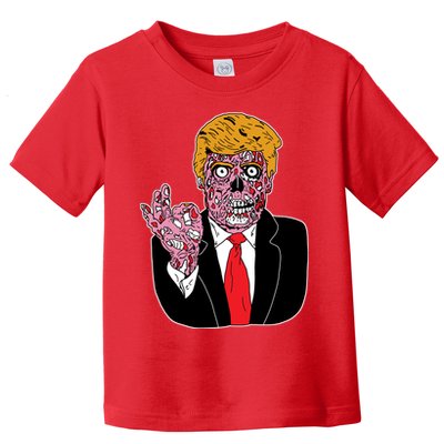 Zombie Donald Trump Funny Halloween Toddler T-Shirt