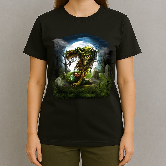Zombie Grave Halloween T-Shirt