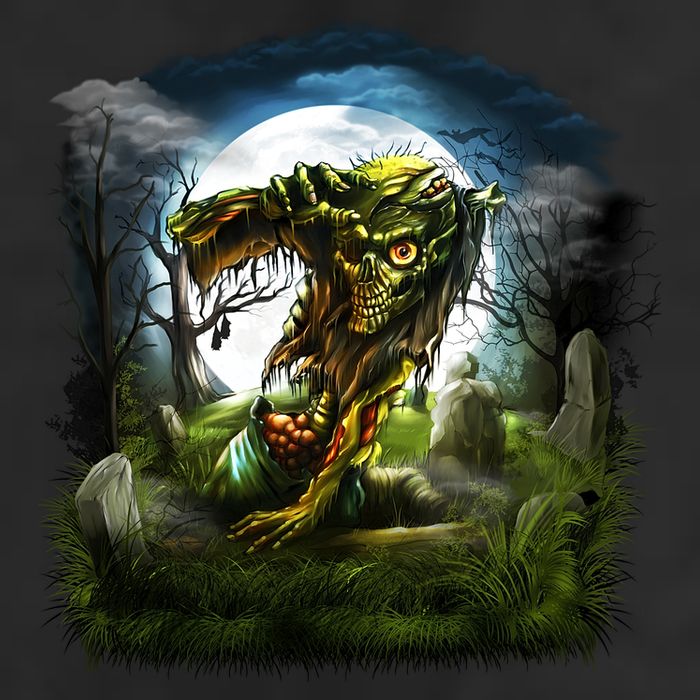 Zombie Grave Halloween Adult Drive Performance Visor