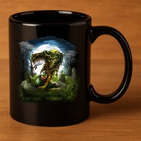 Zombie Grave Halloween 11oz C Handle Ceramic Mug