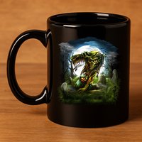 Zombie Grave Halloween 11oz C Handle Ceramic Mug