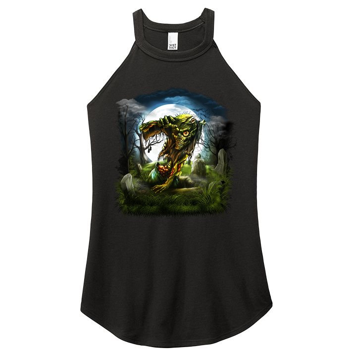 Zombie Grave Halloween Women's Perfect Tri Rocker Tank