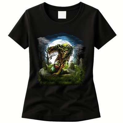 Zombie Grave Halloween Womens T-Shirt