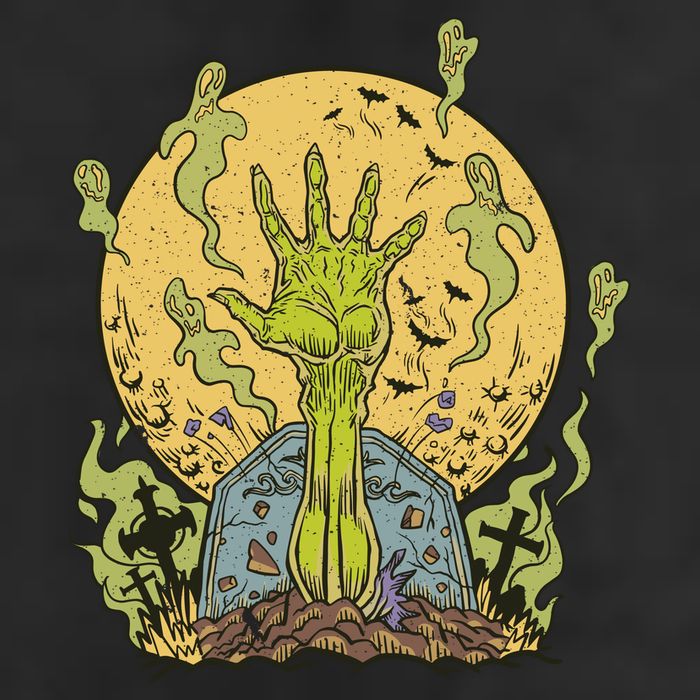 Zombie Hand Ghost Graveyard Cool Comfort Performance Bucket Hat