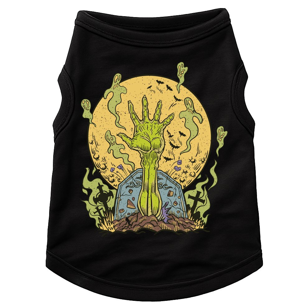 Zombie Hand Ghost Graveyard Doggie Tank