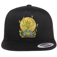 Zombie Hand Ghost Graveyard Flatbill Hat