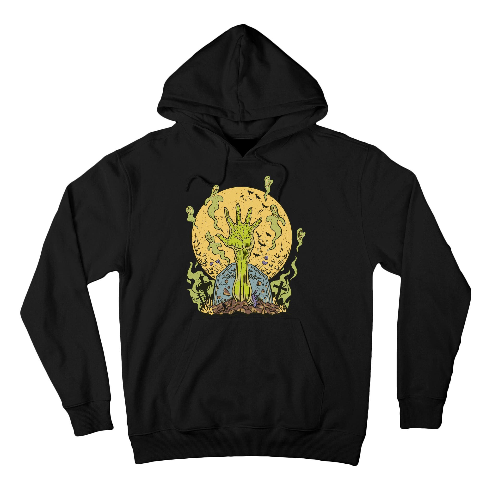 Zombie Hand Ghost Graveyard Tall Hoodie