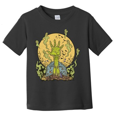 Zombie Hand Ghost Graveyard Toddler T-Shirt