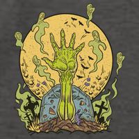Zombie Hand Ghost Graveyard Vector Backpack