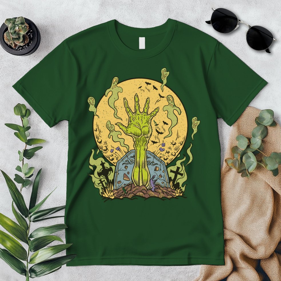 Zombie Hand Ghost Graveyard Premium T-Shirt