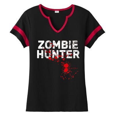 Zombie Hunter Ladies Halftime Notch Neck Tee