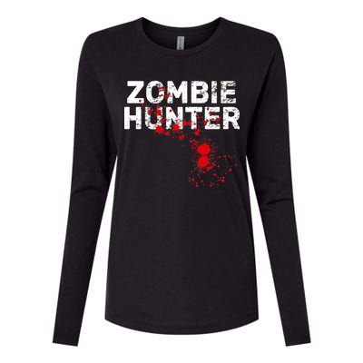 Zombie Hunter Womens Cotton Relaxed Long Sleeve T-Shirt