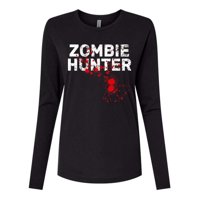 Zombie Hunter Womens Cotton Relaxed Long Sleeve T-Shirt