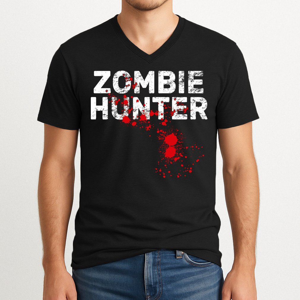 Zombie Hunter V-Neck T-Shirt