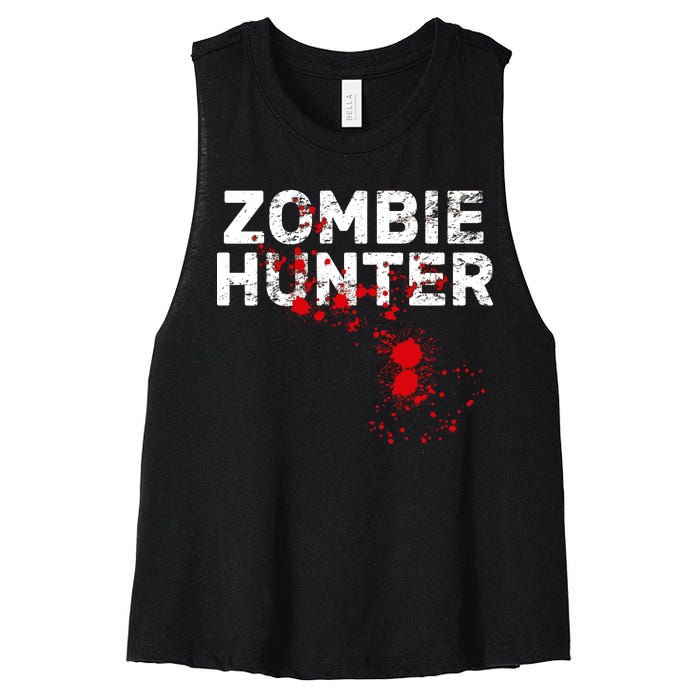 Zombie Hunter Women's Racerback Cropped Tank