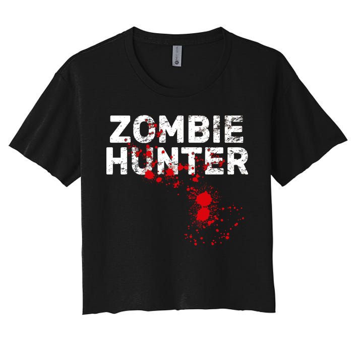 Zombie Hunter Women's Crop Top Tee